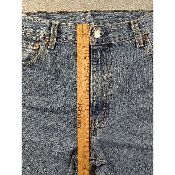 Leivs 517 Jeans Mens Size 38x32 Blue Classic Boot Faded Whiskers 100% Cotton - Picture 5 of 13